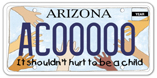 Arizona Coyotes License Plate Shot Down