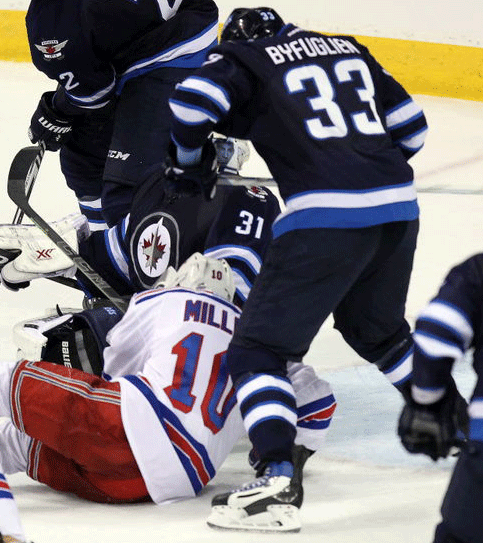 Grumpy Byfuglien Is Over The Line